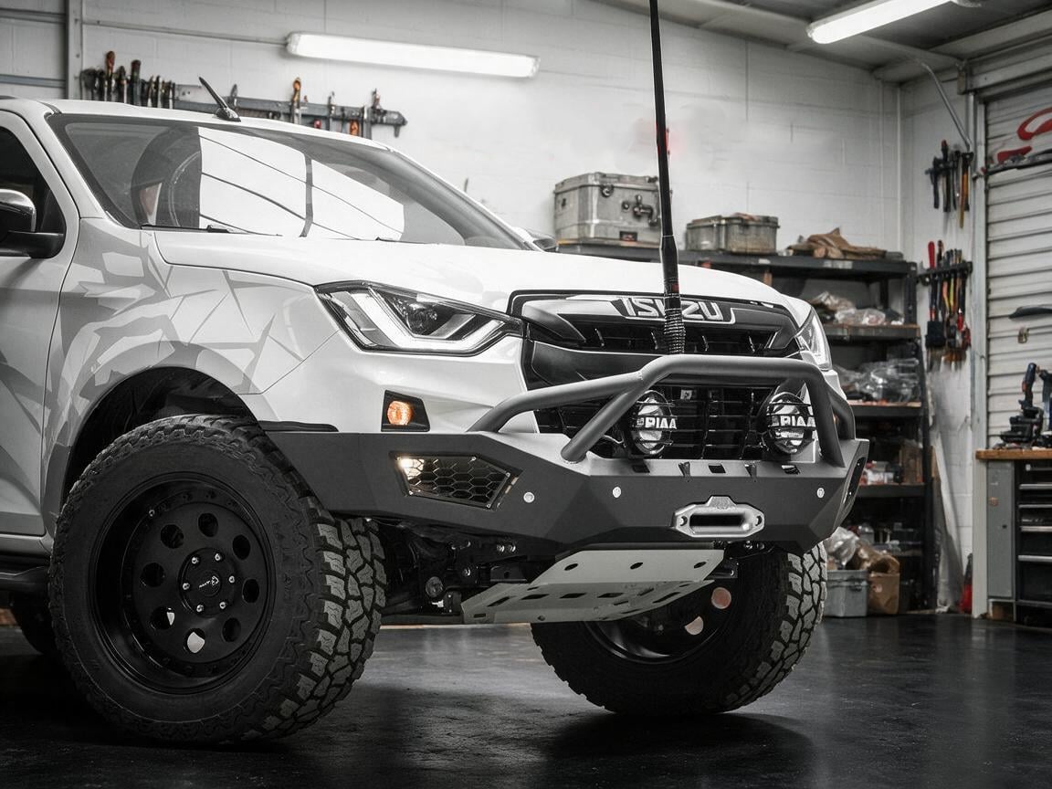 Isuzu D-MAX Front Bumper with Bull Bar — Protection & Armor